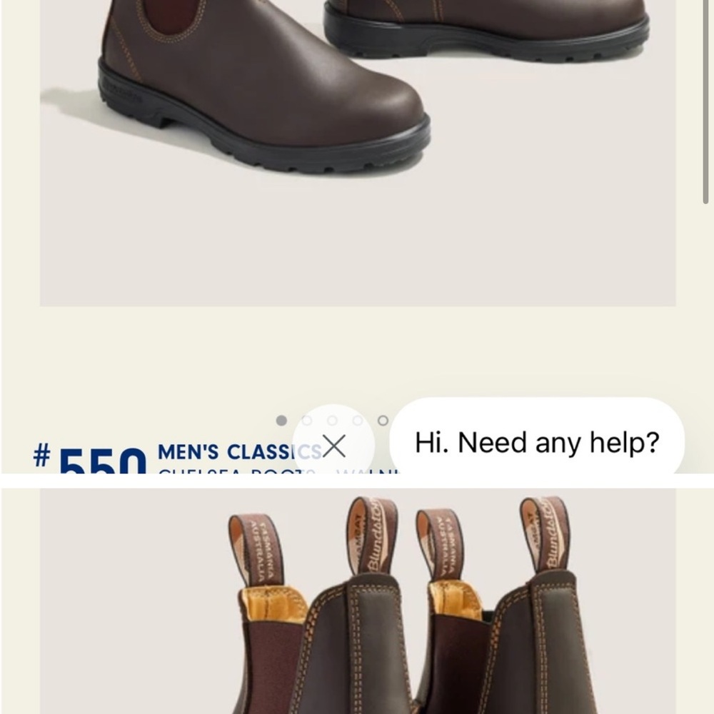 Blundstone Men's Dark Brown Leather Boots